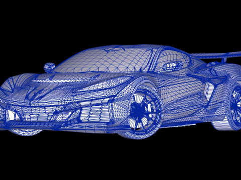 2025Chevrolet Corvette ZR1 Modello 3D