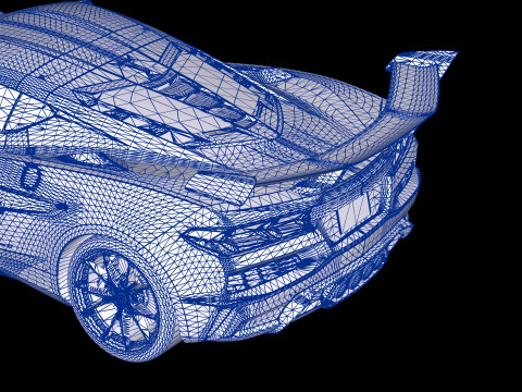 2025Chevrolet Corvette ZR1 Modello 3D