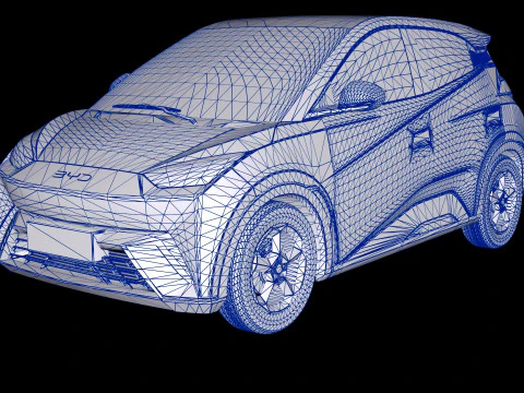 2024 BYD Atto 1 Seagull EV 3D Model