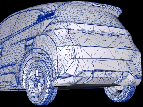 2024 BYD Atto 1 Seagull EV 3D Model