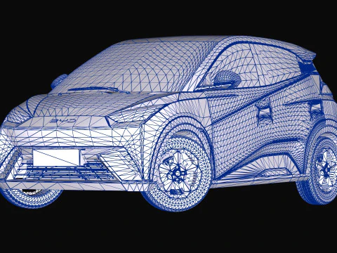 2024 BYD Atto 1 Seagull EV 3D Model