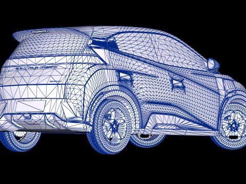 2024 BYD Atto 1 Seagull EV 3D Model