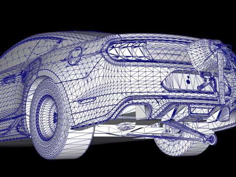 2018 Mustang Cobra Jet Drag 3D Model