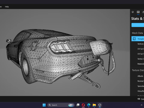 2018 Mustang Cobra Jet Drag 3D Model