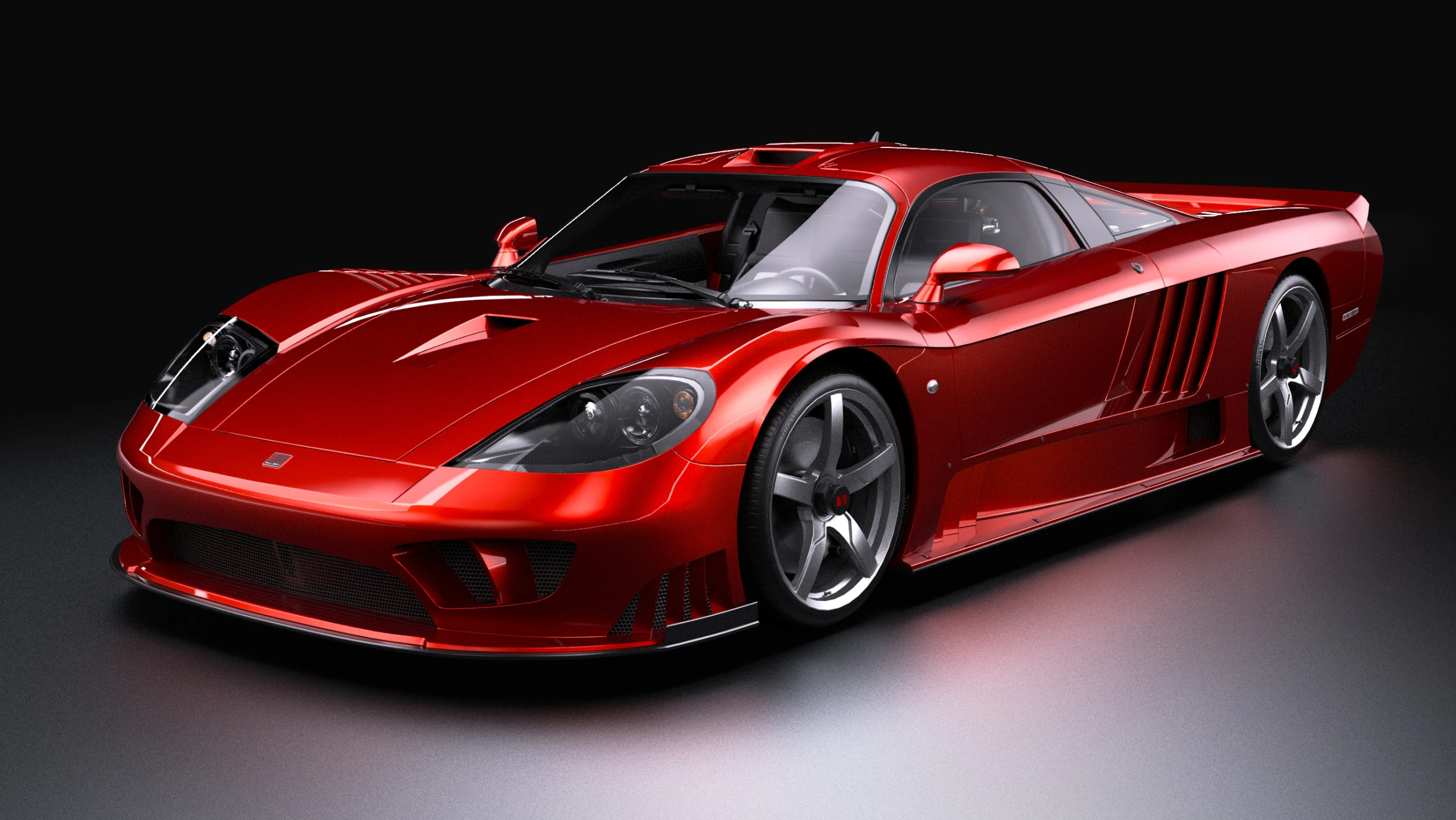 2005 Saleen S7 Twin Turbo 3D Model .c4d .max .obj .3ds .fbx .stl .blend 