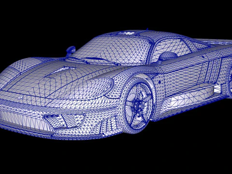 2005 Saleen S7 Twin Turbo 3D Model