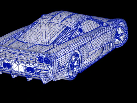 2005 Saleen S7 Twin Turbo 3D Model