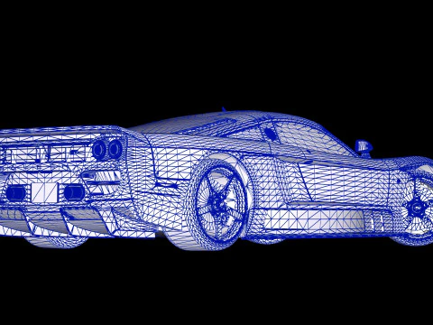 2005 Saleen S7 Twin Turbo 3D Model