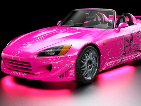 2 Fast 2 Furious Suki Veilside Honda S2000 3D Modell