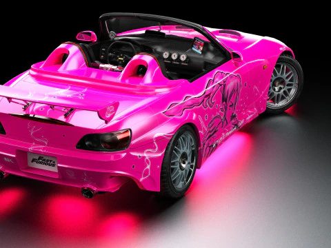 2 Fast 2 Furious Suki Veilside Honda S2000 3D Model