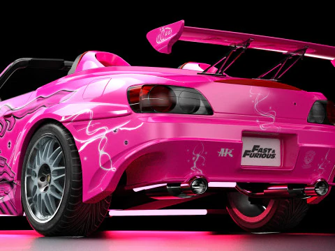 2 Fast 2 Furious Suki Veilside Honda S2000 3D Model