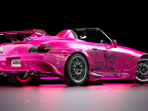 2 Fast 2 Furious Suki Veilside Honda S2000 3D Model