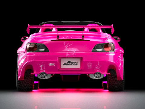 2 Fast 2 Furious Suki Veilside Honda S2000 3D Model
