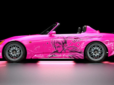2 Fast 2 Furious Suki Veilside Honda S2000 3D Model