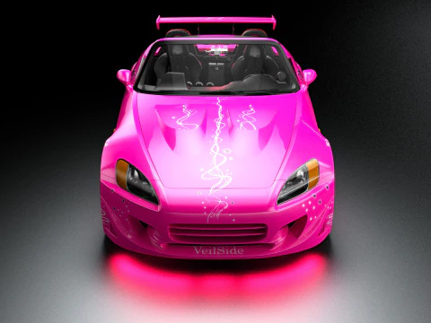 2 Fast 2 Furious Suki Veilside Honda S2000 3D Model