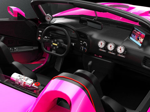 2 Fast 2 Furious Suki Veilside Honda S2000 3D Model