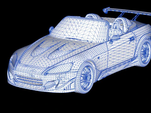 2 Fast 2 Furious Suki Veilside Honda S2000 3D Model