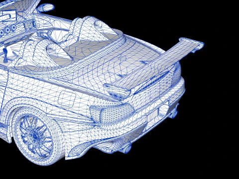 2 Fast 2 Furious Suki Veilside Honda S2000 3D Model