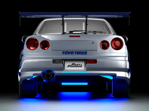 2 Velozes e 2 Furiosos R34 Nissan Skyline GT-R Modelo 3D