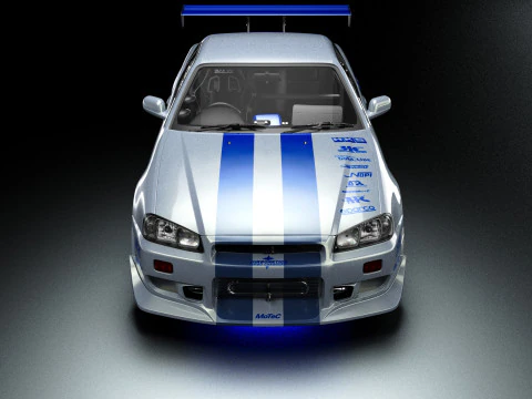 2 Velozes e 2 Furiosos R34 Nissan Skyline GT-R Modelo 3D