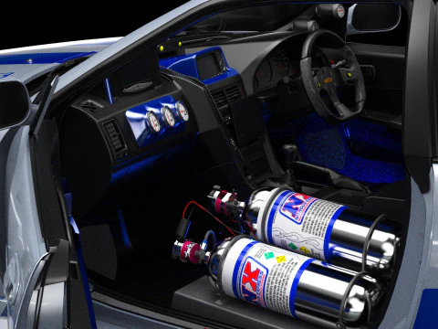 2 Velozes e 2 Furiosos R34 Nissan Skyline GT-R Modelo 3D