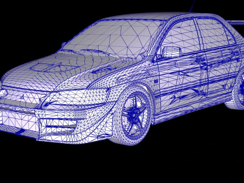 2 Fast 2 Furious Mitsubishi Lancer Evo VII 3D Model