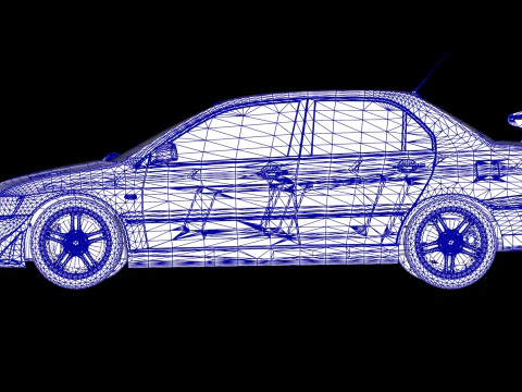 2 Fast 2 Furious Mitsubishi Lancer Evo VII 3D Model