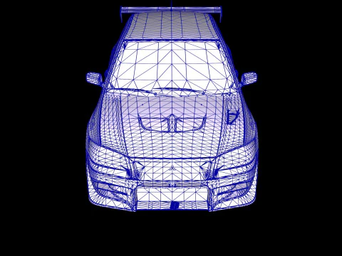 2 Fast 2 Furious Mitsubishi Lancer Evo VII 3D Model
