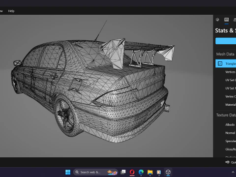 2 Fast 2 Furious Mitsubishi Lancer Evo VII 3D Model