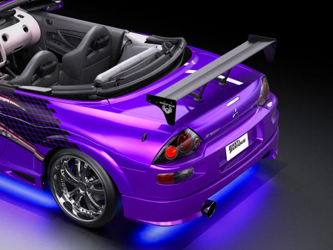 2 Fast 2 Furious Mitsubishi Eclipse Spyder GTS 3D Model
