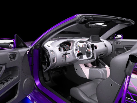 2 Fast 2 Furious Mitsubishi Eclipse Spyder GTS 3D Model