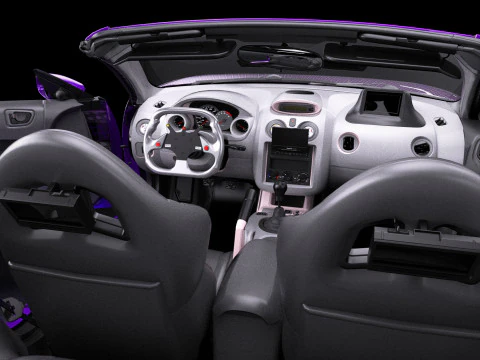 2 Fast 2 Furious Mitsubishi Eclipse Spyder GTS 3D Model