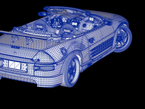 2 Fast 2 Furious Mitsubishi Eclipse Spyder GTS 3D Model