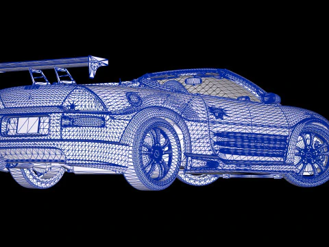 2 Fast 2 Furious Mitsubishi Eclipse Spyder GTS 3D Model