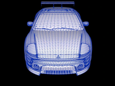 2 Fast 2 Furious Mitsubishi Eclipse Spyder GTS 3D Model