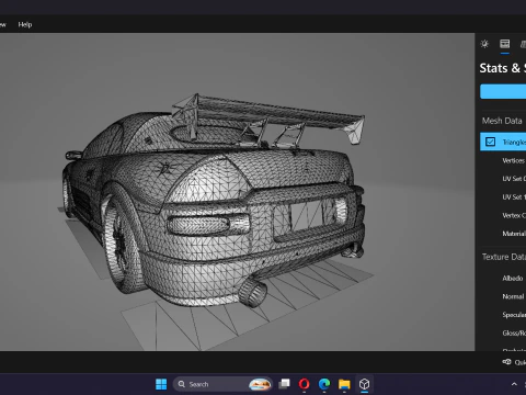 2 Fast 2 Furious Mitsubishi Eclipse Spyder GTS 3D Model