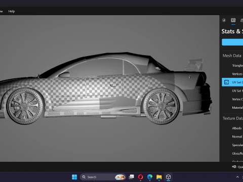 2 Fast 2 Furious Mitsubishi Eclipse Spyder GTS 3D Model