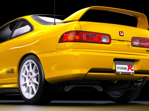 1998 Honda Integra Type R DC2 3D Model