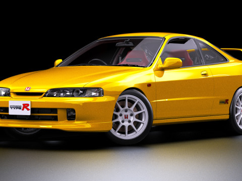 1998 Honda Integra Type R DC2 3D Model