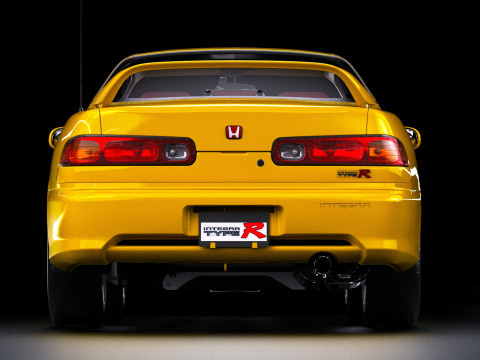 1998 Honda Integra Type R DC2 3D Model