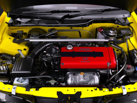 1998 Honda Integra Type R DC2 3D Model