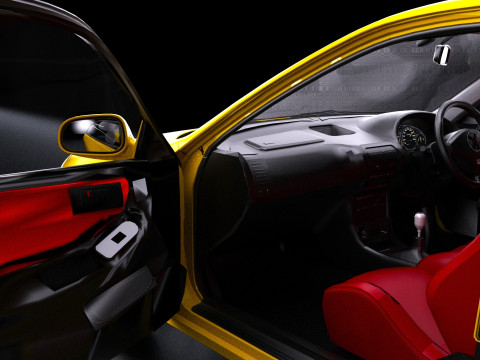 1998 Honda Integra Type R DC2 3D Model