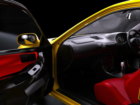 1998 Honda Integra Type R DC2 3D Model