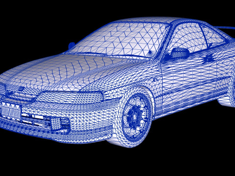 1998 Honda Integra Type R DC2 3D Model