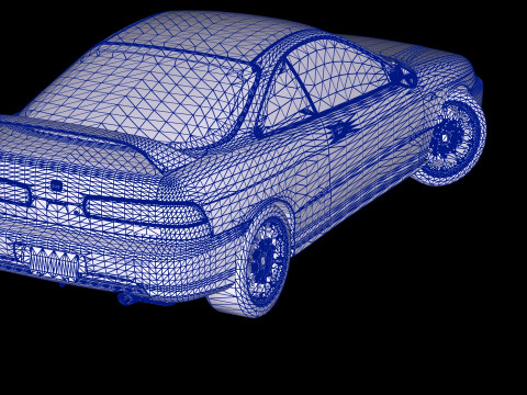 1998 Honda Integra Type R DC2 3D Model