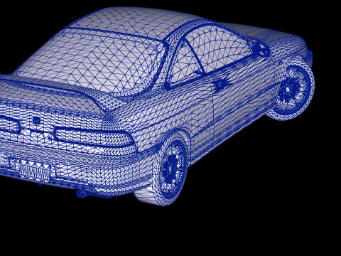1998 Honda Integra Type R DC2 3D Model