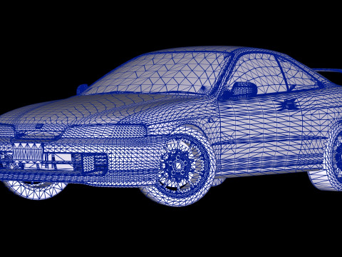1998 Honda Integra Type R DC2 3D Model