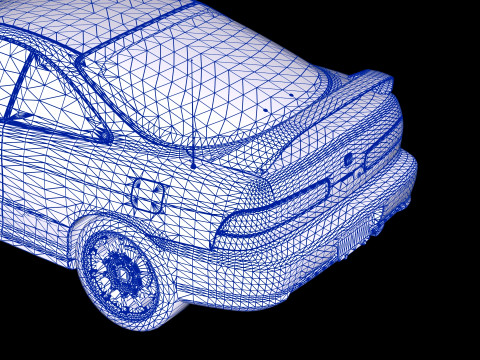 1998 Honda Integra Type R DC2 3D Model