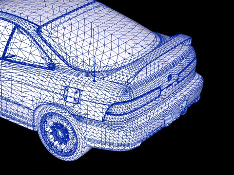 1998 Honda Integra Type R DC2 3D Model