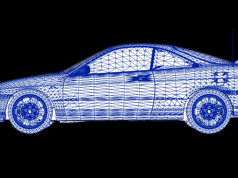 1998 Honda Integra Type R DC2 3D Model